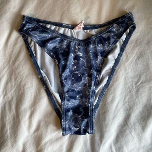 Vintage high cut bikini bottoms